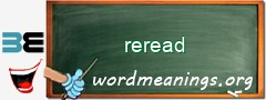 WordMeaning blackboard for reread